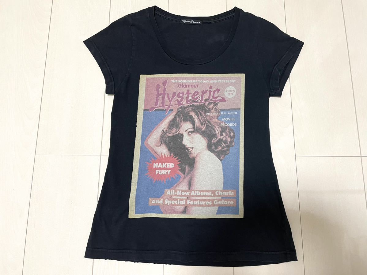 HYSTERIC GLAMOUR Hysteric Glamour девушка рисунок his девушка повреждение обработка футболка NO10987