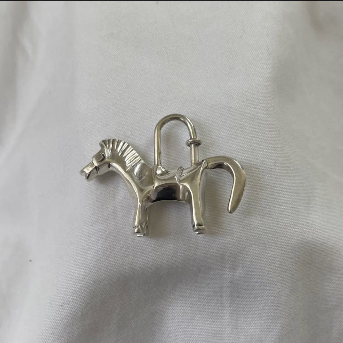  Hermes hose horse HERMES key holder charm Vintage katena