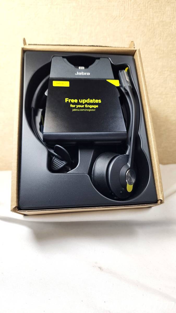 【 新品/未使用品 】 Jabra Engage 75 片耳 高機能 ワイヤレス ヘッドセット ハンズフリー 充電スタンド 付き