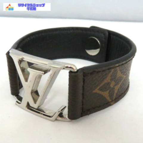 LOUIS VUITTON Bracelet Hockenheim LV Buckle M6141E Monogram