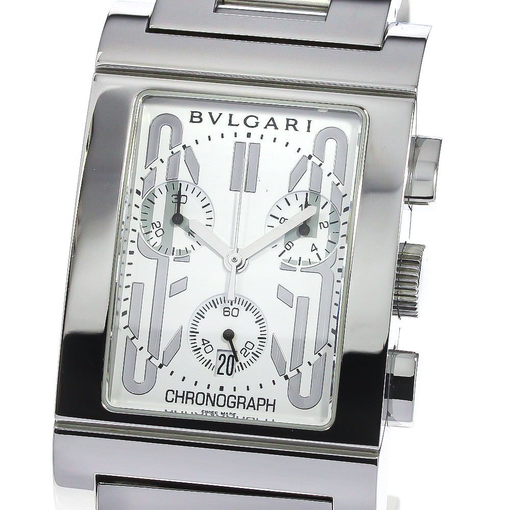 2022年最新海外 ブルガリ BVLGARI RTC49S レッタンゴロ クロノグラフ