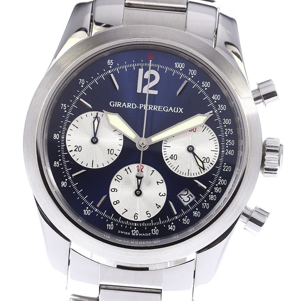 jila-ru*perugoGIRARD-PERREGAUX 4956 Chrono sport chronograph self-winding watch men's superior article box * written guarantee attaching ._769666