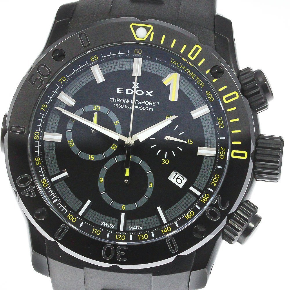  Ed ksEDOX 10221 Chrono offshore 1 хронограф кварц мужской прекрасный товар коробка * с гарантией ._771471