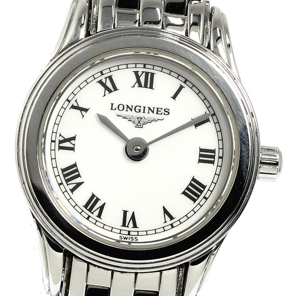 ロンジン LONGINES L4.215.4 フラッグシップ ラウンド クォーツ レディース 良品 _763972