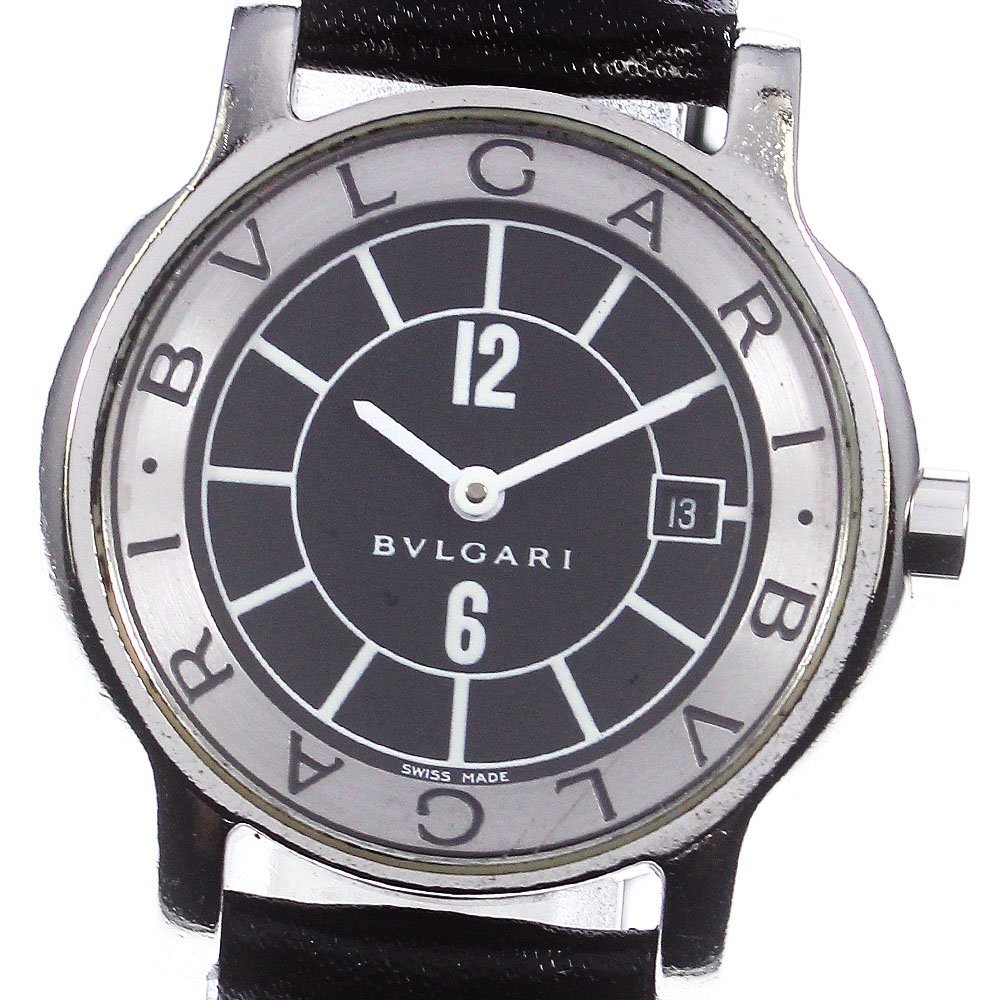 ブルガリ BVLGARI ST29S ソロテンポ デイト クォーツ レディース _767357