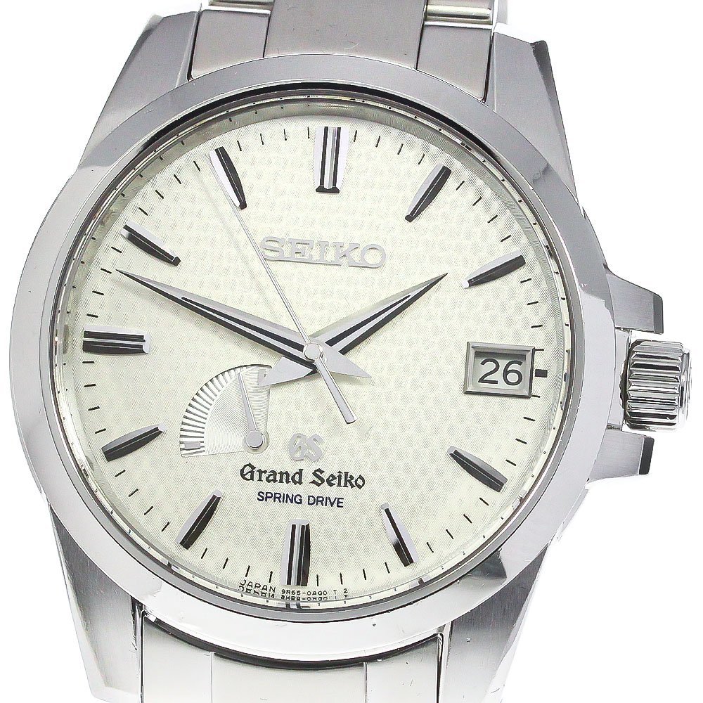 セイコー SEIKO SBGA025/9R65-0AG1 グランドセイコー パワーリザーブ デイト スプリングドライブ メンズ 箱・保証書付き_772575_画像1