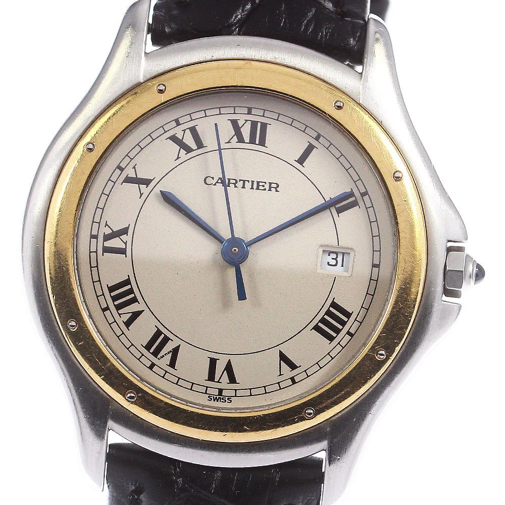 新品入荷 カルティエ Cartier メンズ 腕時計 中古 シルバー文字盤