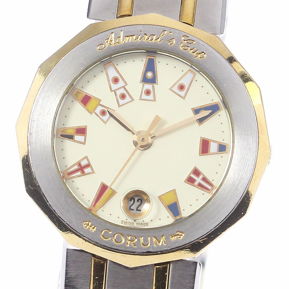 国内発送】 コルム CORUM 39.610.21V-52 アドミラルズカップ YGコンビ