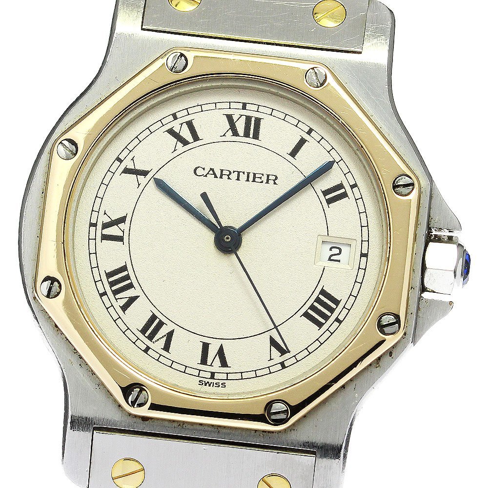 感謝の声続々！ YGコンビ LM サントスオクタゴン W2001583 CARTIER