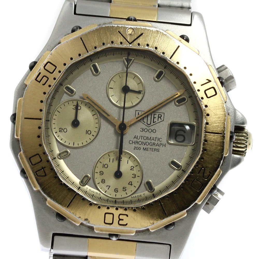  TAG Heuer TAG HEUER 134.206 3000 series Pro 200m chronograph self-winding watch men's _776443