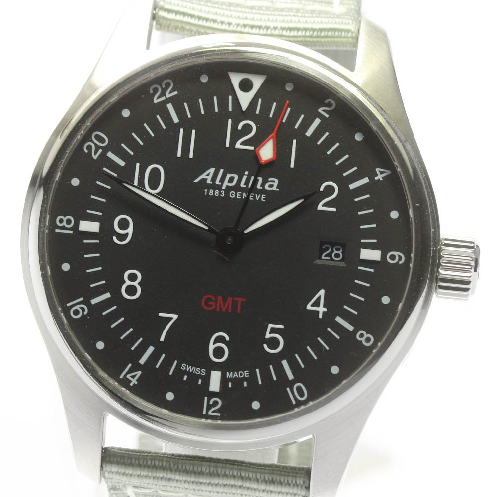 数量限定価格!! デイト GMT スタータイマー AL-247B4S6 Alpina