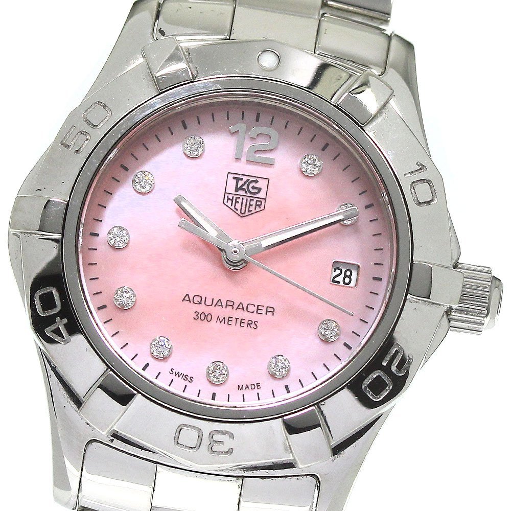 最安値級価格 10Pダイヤ アクアレーサー WAF141A HEUER TAG タグ