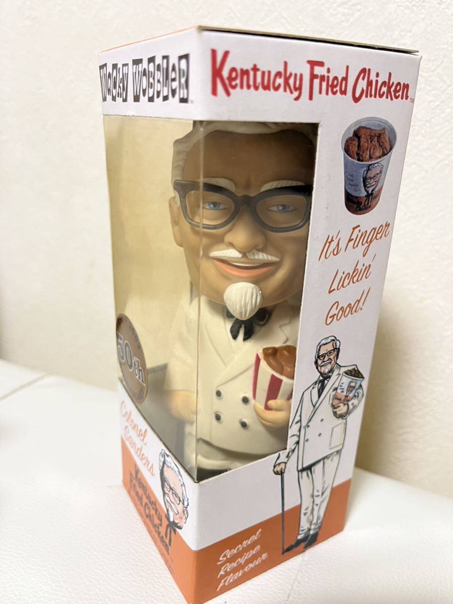  Kentucky Fried Chicken car flannel Sanders Wacky Wobbler yawing doll 