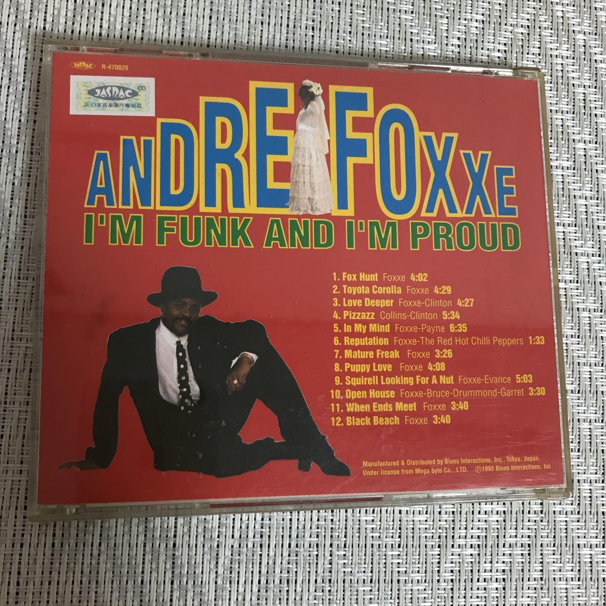 国内盤CD/ANDRE FOXXE/I'm Funk AND I'm Proud/アンドレフォックスの画像2