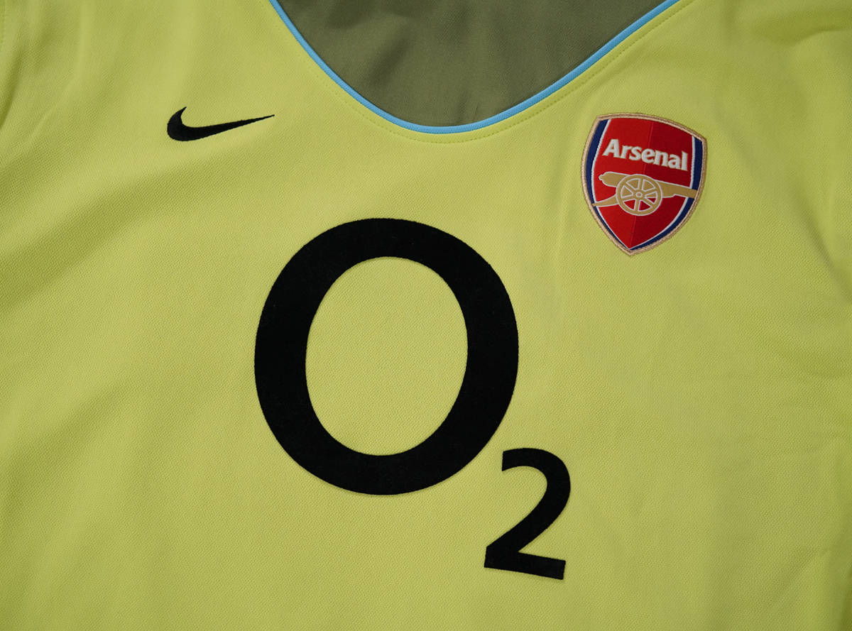 「 03-04 Arsenal FC アーセナル ナイキ GK ゴールキーパー シャツ ユニフォーム O2 」112715 Mサイズ サッカー_画像4