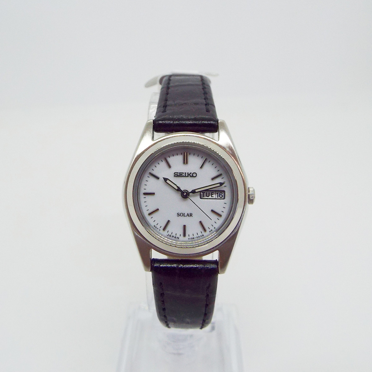 [セイコー セレクション] SEIKO SELECTION 腕時計 STPX019 革バンド ソーラー ホワイト文字盤 日付・曜日表記 レディース