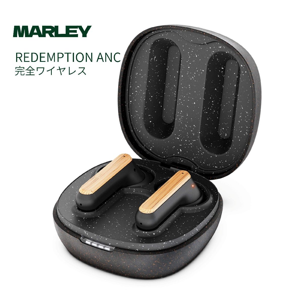 Marley ノイズキャンセリング 完全 ワイヤレス イヤホン REDEMPTION ANC 通話対応/ AAC aptX対応/シグネチャー/ブラック