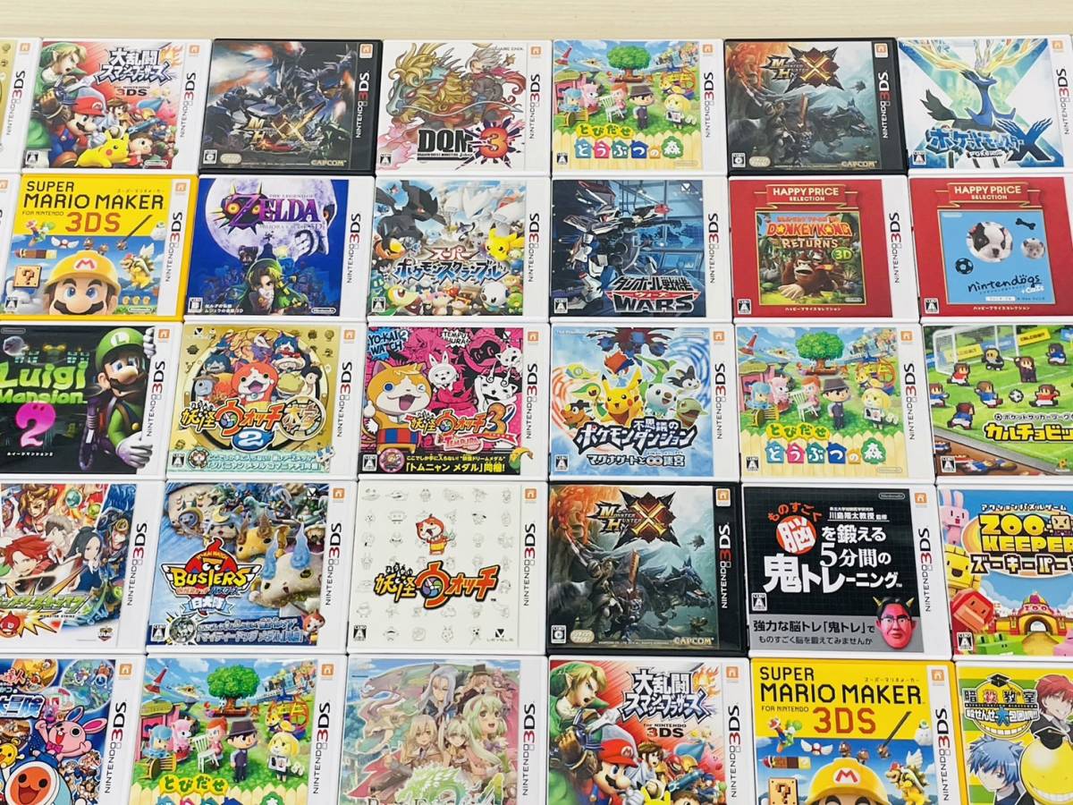 Nintendo 3DS ニンテンドー 3DS ソフト 72本 まとめ売り 大乱闘スマッシュブラザーズ ルイージマンション どうぶつの森 Q-55_画像4