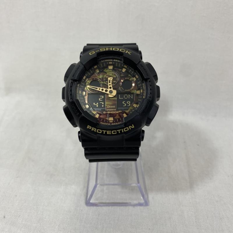 ジーショック CASIO / G-SHOCK / GA-100CF-1A9JF / GA-100 SERIES / カモフラージュダイアルシリーズ / 耐磁時計 / 迷彩 腕時計 腕時計