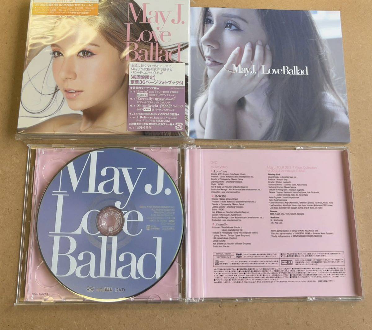 送料無料☆May J.『Love Ballad』初回限定盤CD＋DVD109分収録＋BOOK☆スリーブケース☆美品☆アルバム☆321_画像7