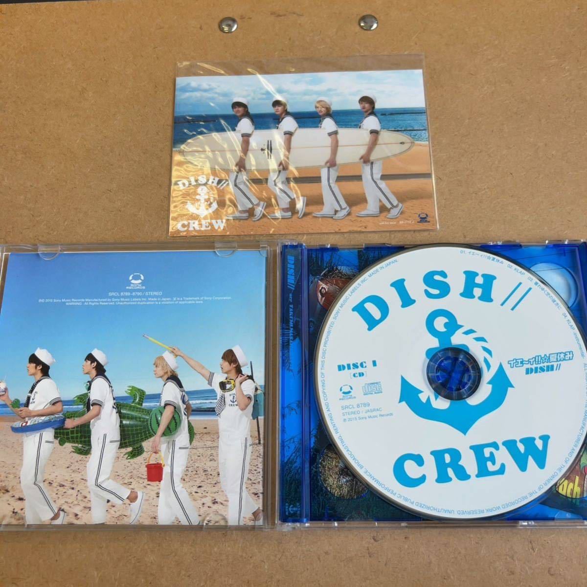 送料無料☆DISH//『イエ〜ィ☆夏休み』初回限定盤CD＋DVD☆写真付☆美品☆北村匠海☆291_画像2