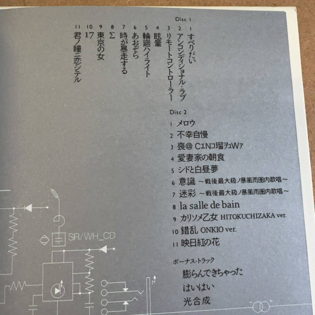 送料無料☆椎名林檎『私と放電』初回限定盤CD＋CD☆美品☆ステッカー付