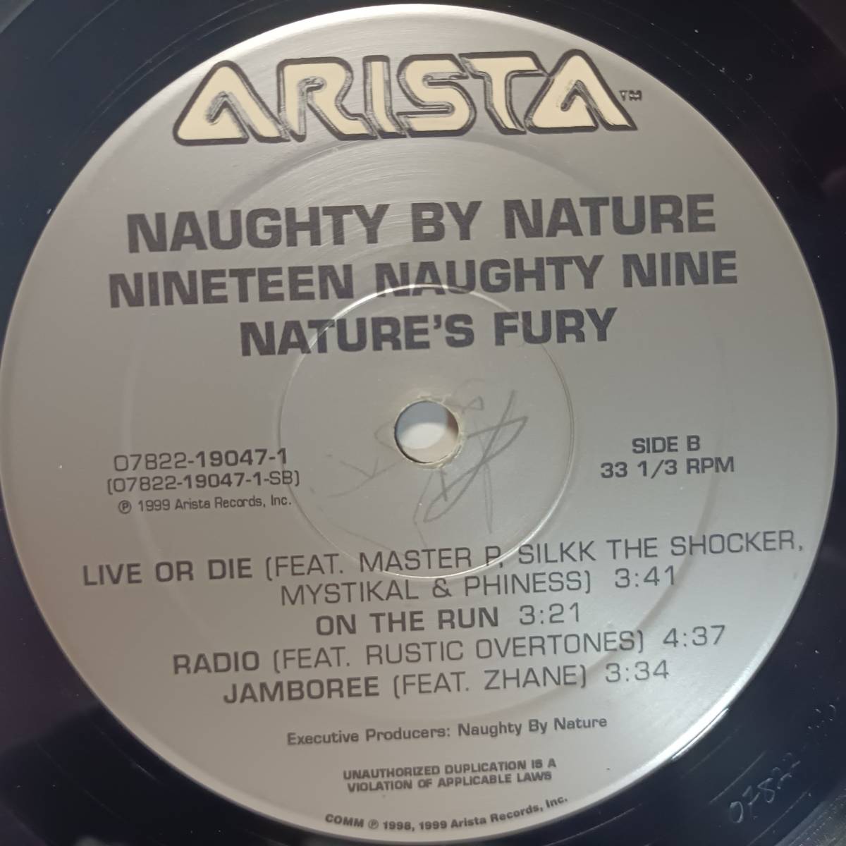 即決 NAUGHTY BY NATURE　Nineteen Naughty Nine Nature's Fury USオリジナル 2LP　 YA _画像5