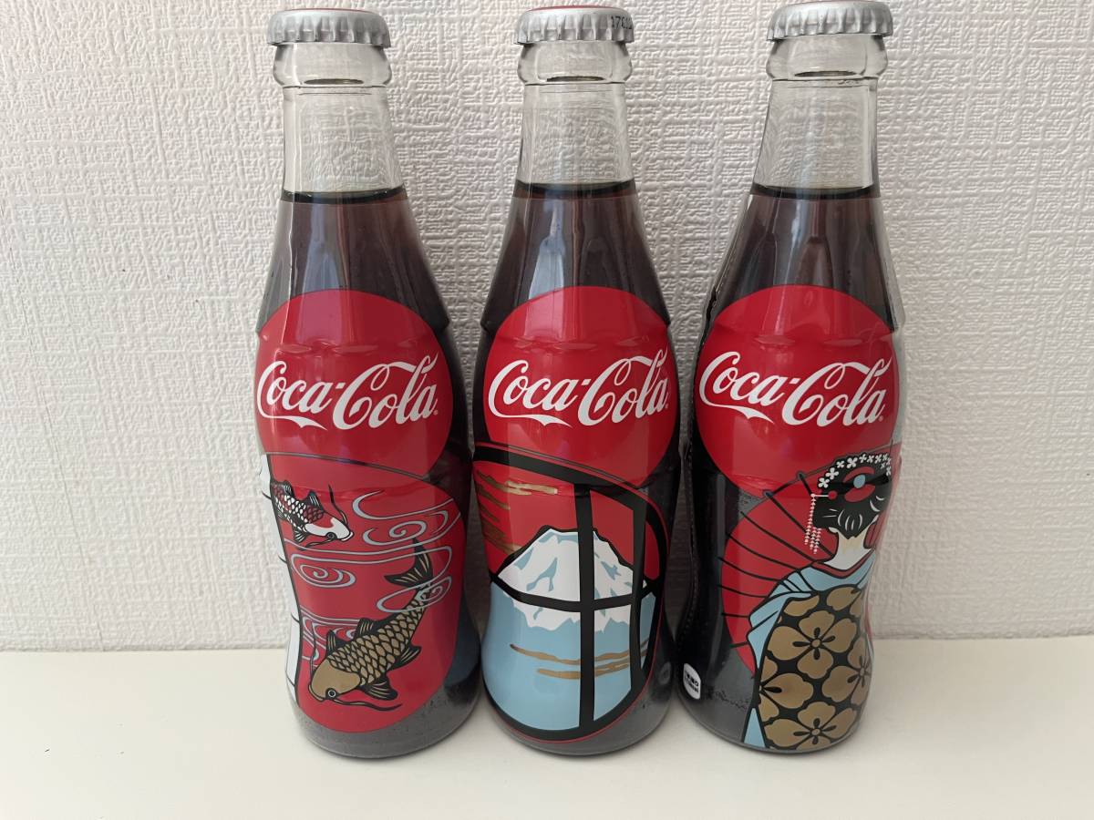  редкость!.. для 3 вида комплект нераспечатанный новый товар Coca Cola гора Фудзи Mai . san обыкновенный карп мир рисунок Kyoto ограничение 100 anniversary commemoration 