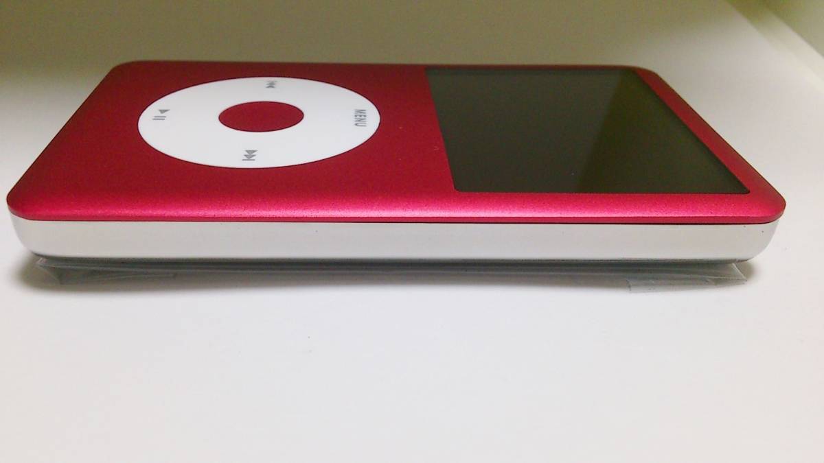 美品 iPod classic (160GB→SSD 512GB 大容量化) レッドホワイト (外装一式 バッテリー等 新品) 第7世代 本体_画像5
