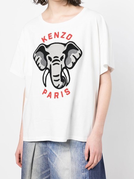 新品 KENZO☆ケンゾー 象 刺繍 カジュアル Tシャツ XL-