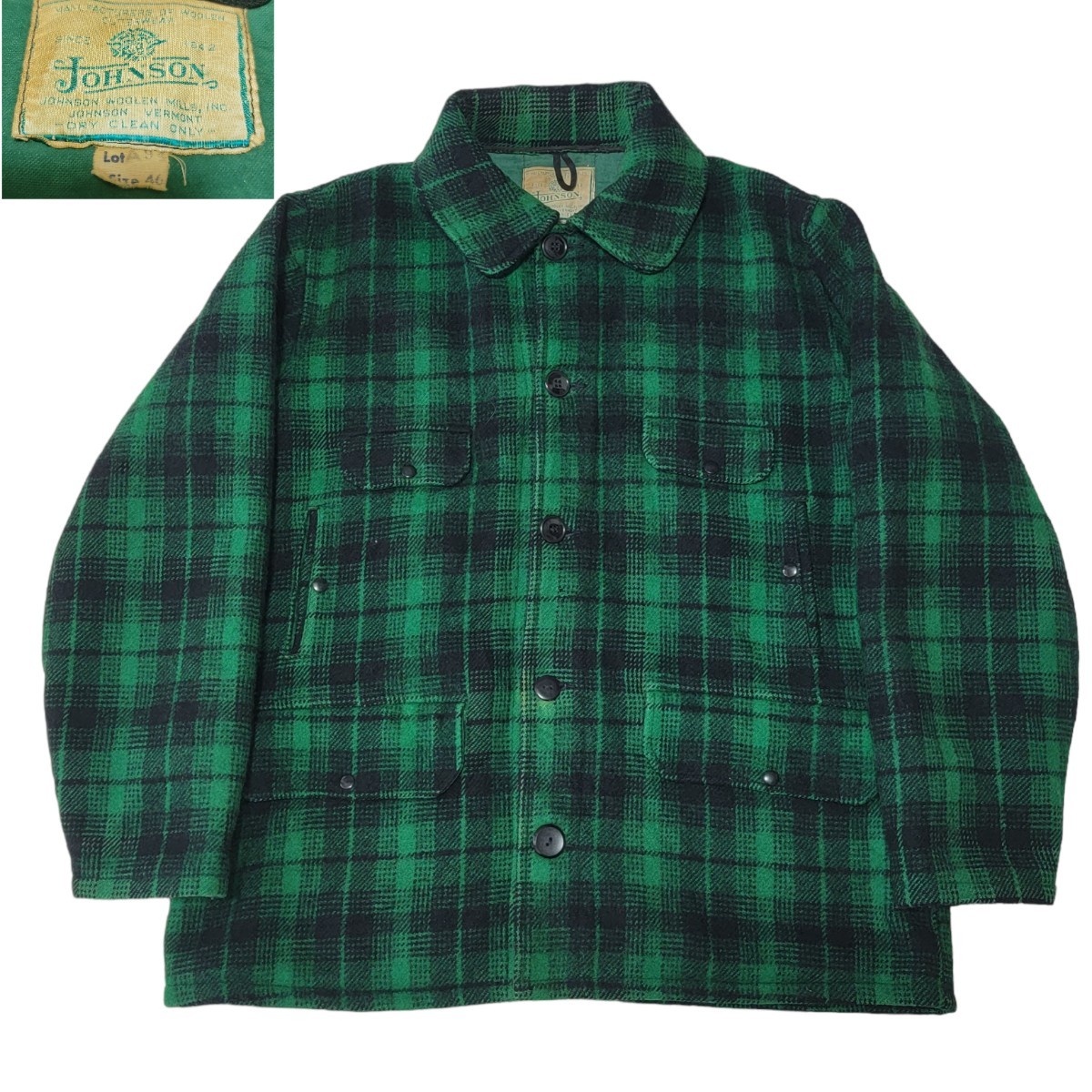 超希少】70S ジョンソンウーレンミルズ Johnson Woolen Mills 超希少】70S ジョンソンウーレンミルズ Johnson Woolen Mills