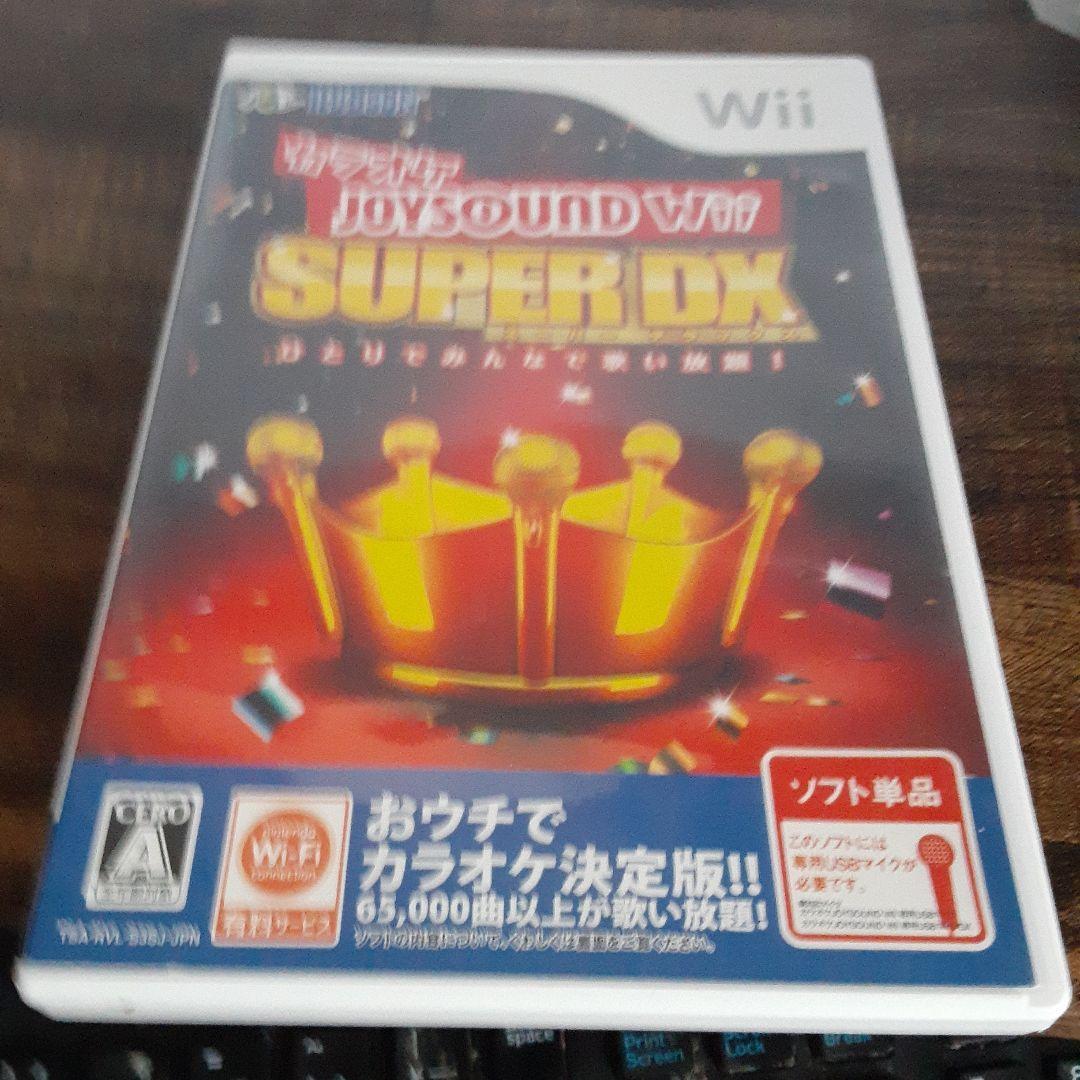 【送料4点まで230円】49【Wii】カラオケJOYSOUND Wii SUPER DX ひとりでみんなで歌い放題【動作確認済】_画像1