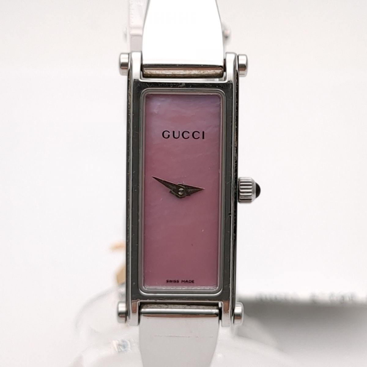 GUCCI 10518209 バングルウォッチ 1500L ピンクシェル レディース