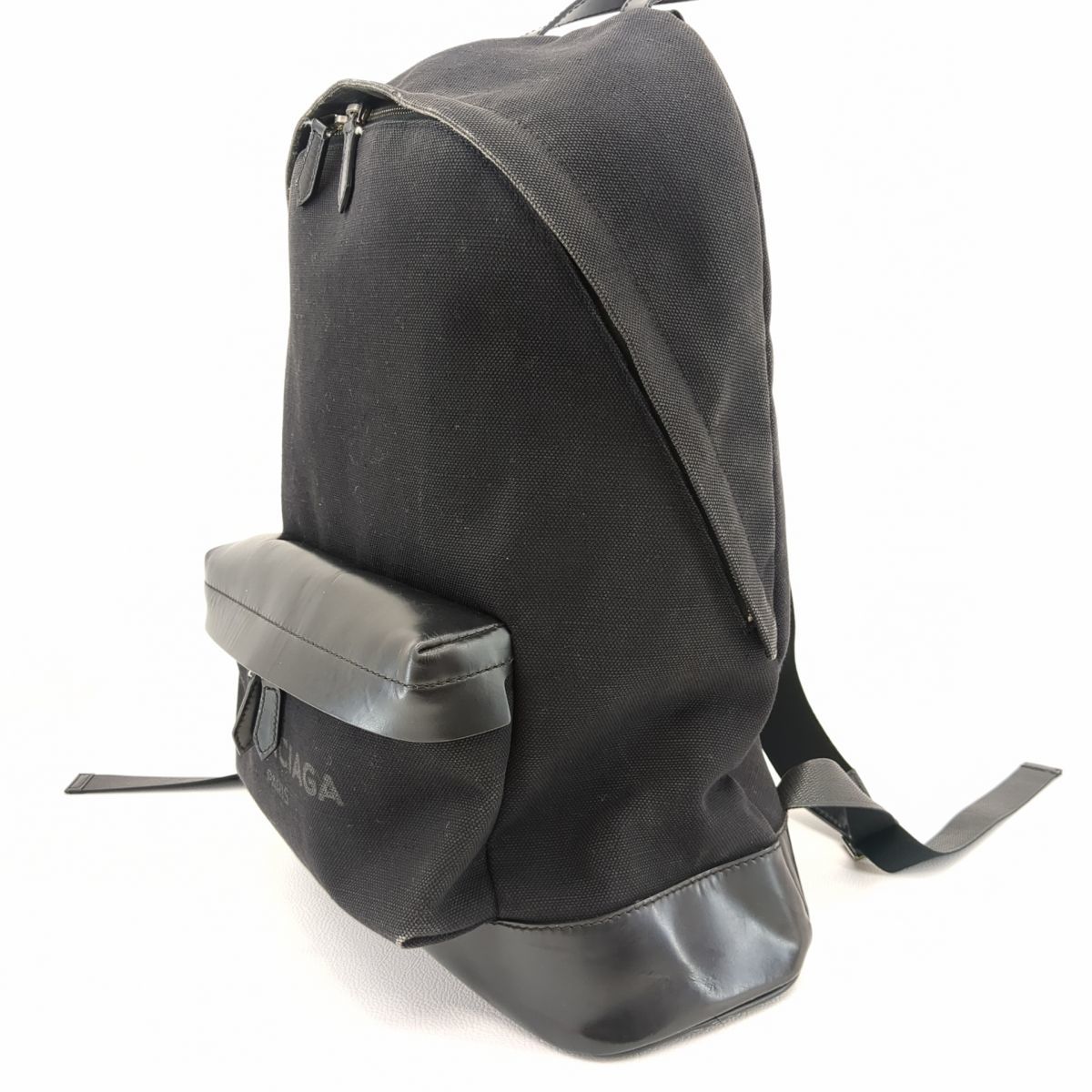  Balenciaga рюкзак черный 392007 рюкзак парусина BALENCIAGA б/у *3111/ Fujieda Inter магазин 
