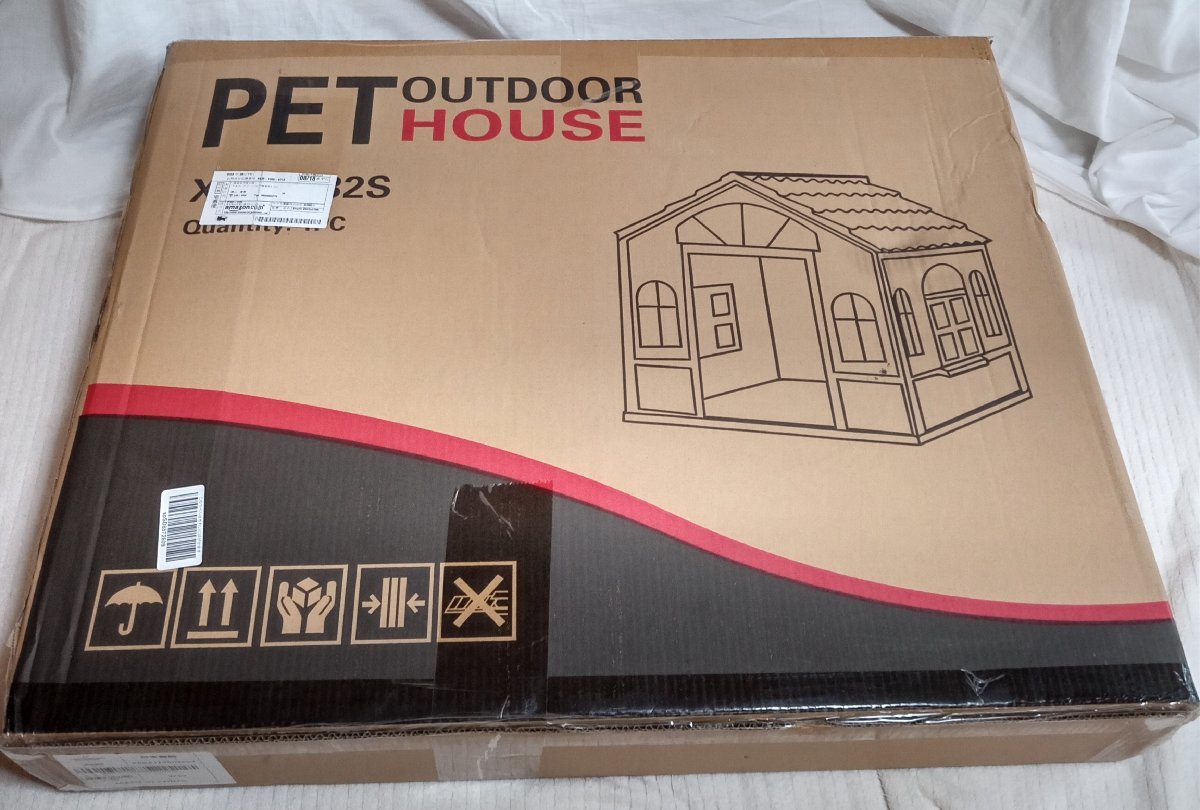 *HPYWTJY XDB-432S pet house PET OUTDOOR HOUSE S size pink * love dog . large joy 9,991 jpy 