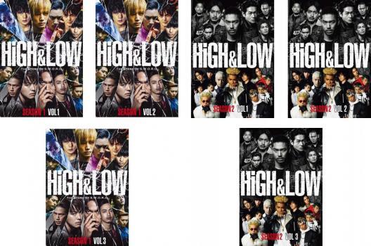 HiGH＆LOW 全6枚 SEASON1、SEASON2 レンタル落ち 全巻セット 中古 DVD_画像1