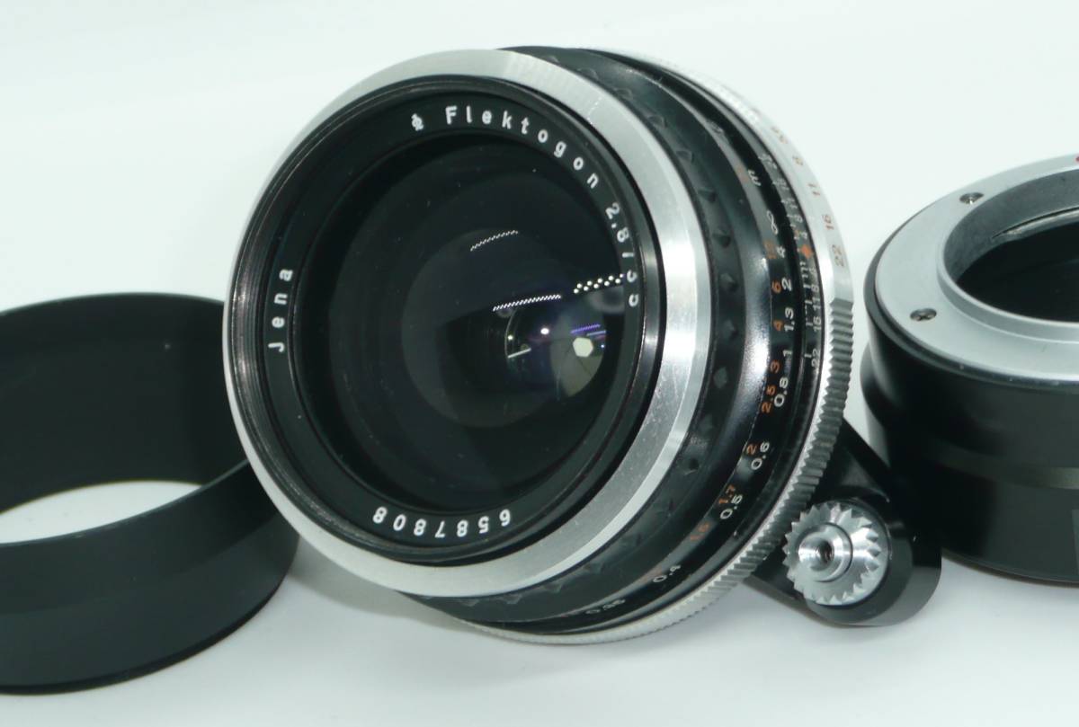 ★希少・美品★ CARL ZEISS カールツァイス JENA FLEKTOGON 35mm F2.8 Exaktaマウント_画像1