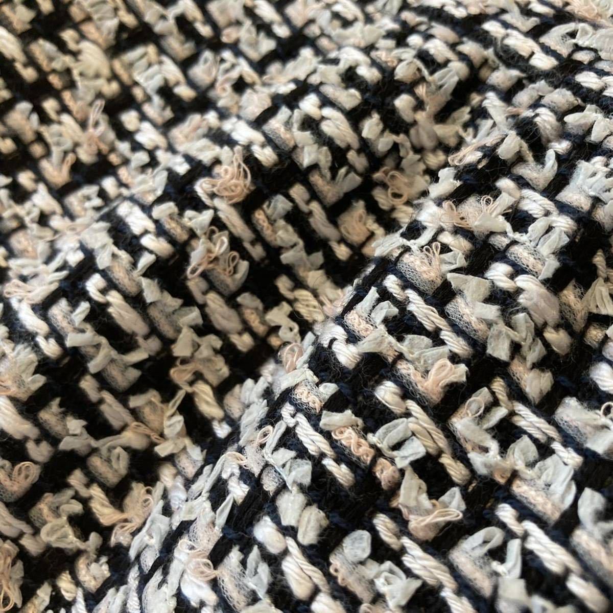 送料無料《極美品》Rene 2021AW 英国 LINTON社製 ツイード ワンピース