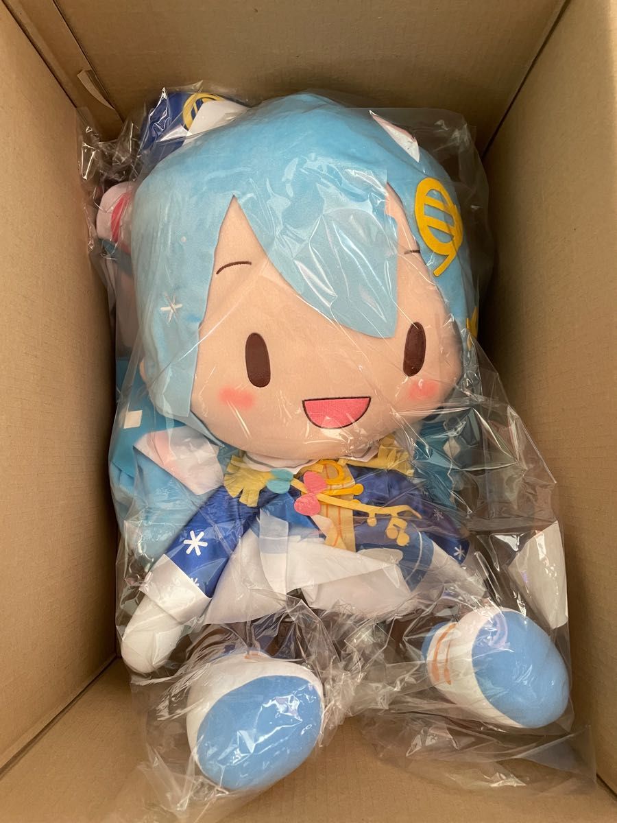 雪ミク 2020 どでかジャンボふわふわぬいぐるみセガ 国内正規品 雪ミク 2020 どでかジャンボふわふわぬいぐるみセガ 国内正規品