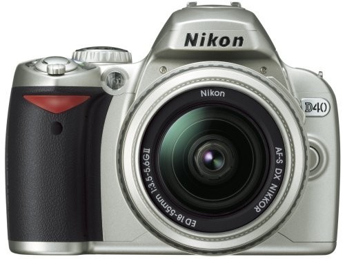 Nikon デジタル一眼レフカメラ D40 レンズキット シルバー D40SLK