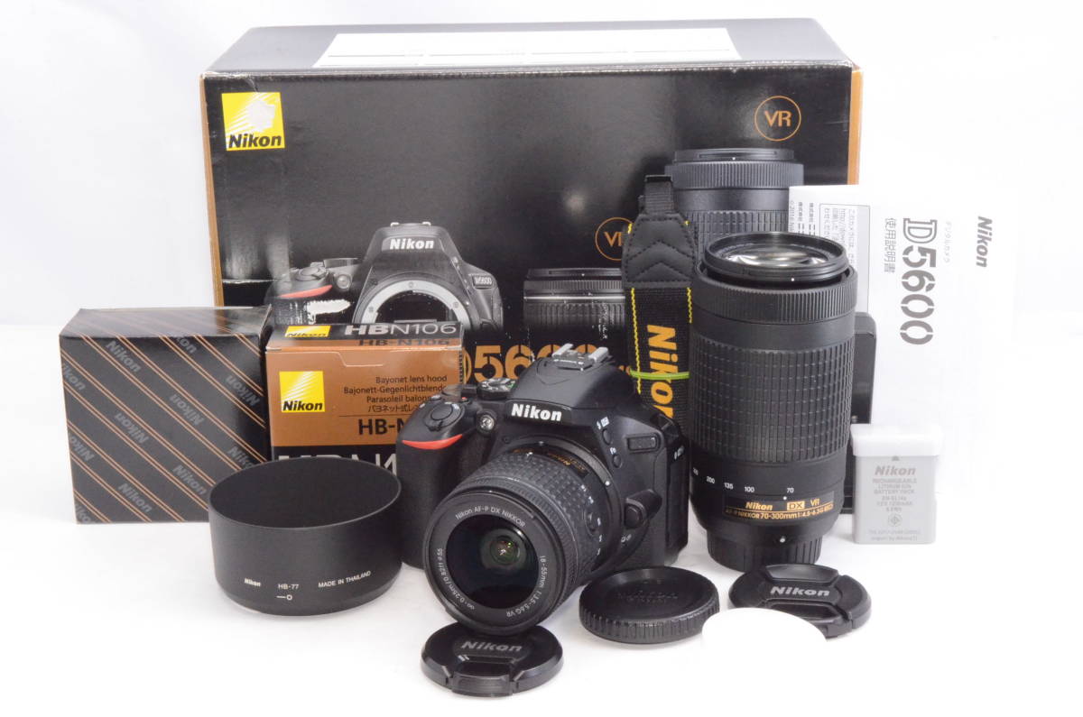 数々の賞を受賞 ダブルズームキット D5600 ニコン 【元箱付き】Nikon