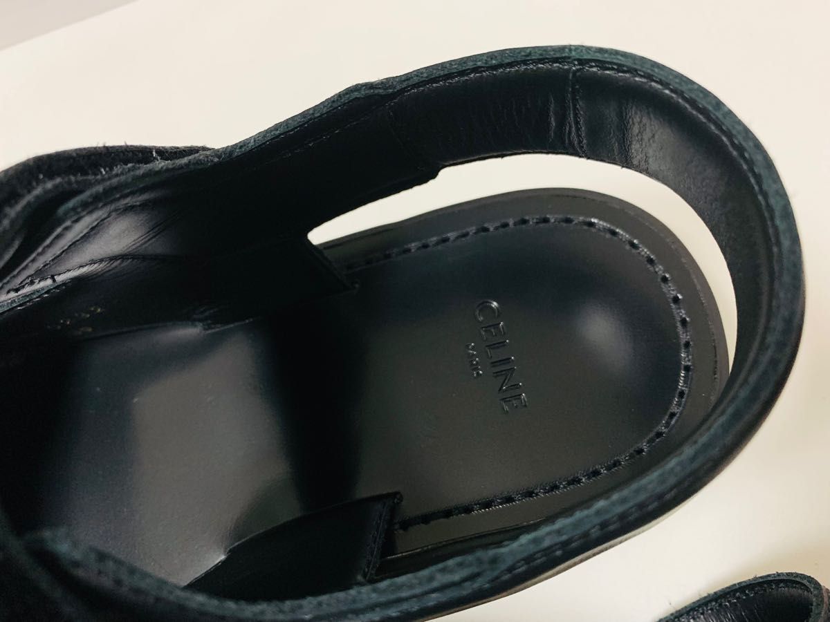 新品《 CELINE セリーヌ 》レオ ベルクロストラップ サンダル 39 新品《 CELINE セリーヌ 》レオ ベルクロストラップ サンダル 39