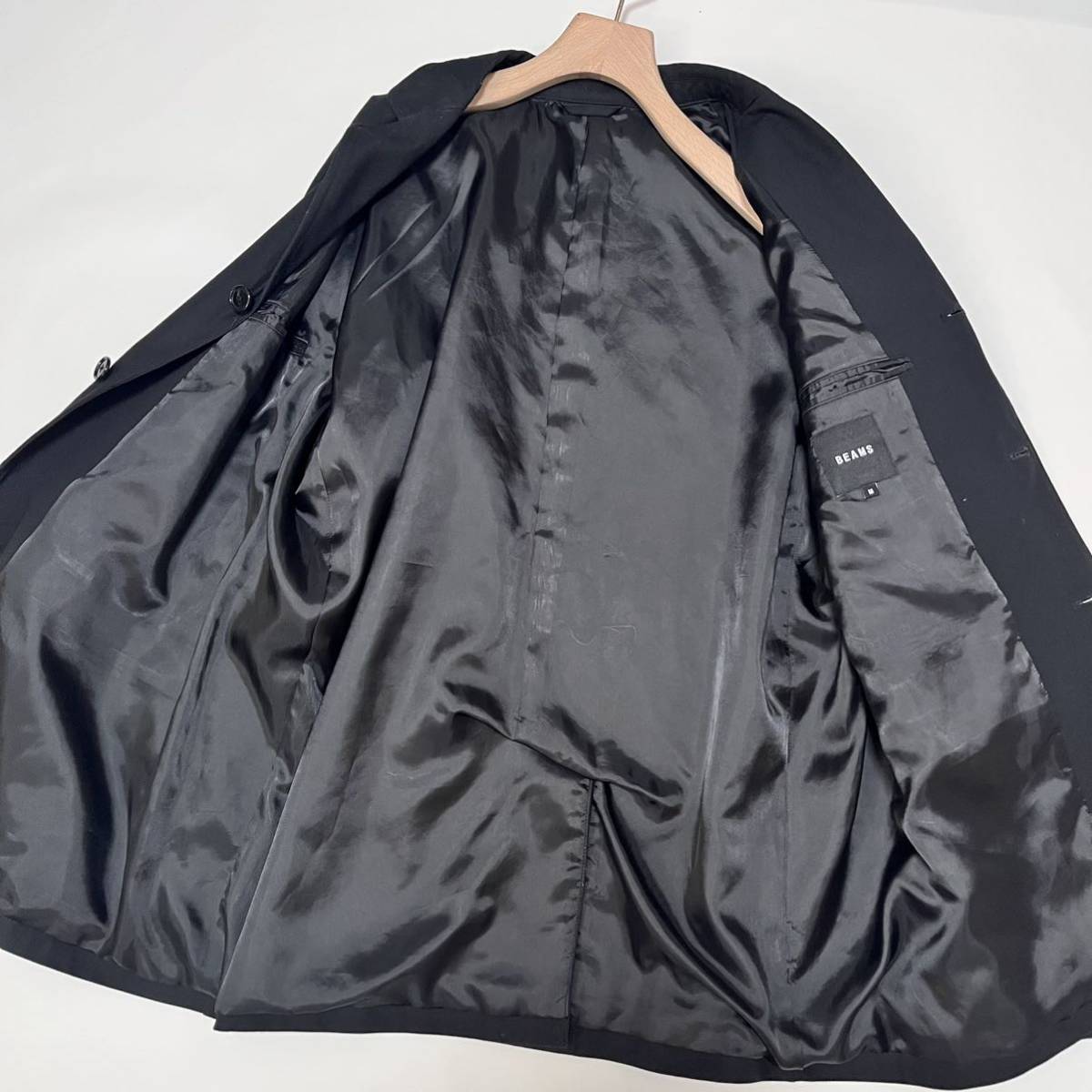 ビームス BEAMS セットアップ スーツ ブラック 黒 ジャケット パンツ　セットアップスーツ メンズ　M_画像7