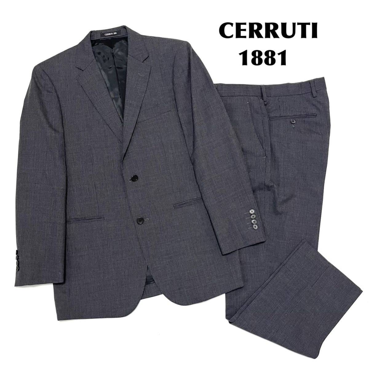 美品 CERRUTI 1881 スーツ セットアップスーツ ストライプ グレー