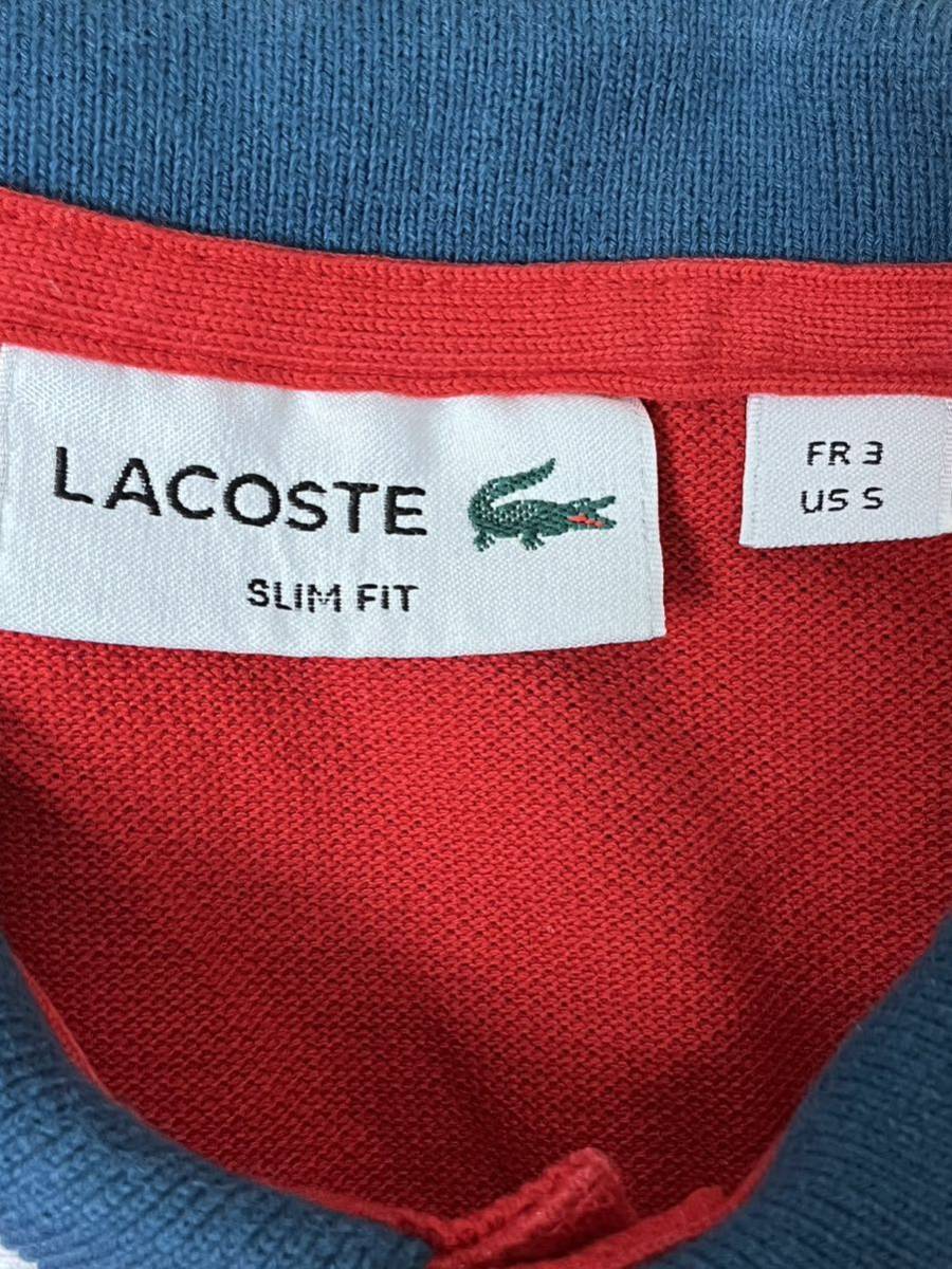 LACOSTE ラコステ ラコステポロシャツ 半袖 ポロシャツ Mサイズ相当 古着の画像2