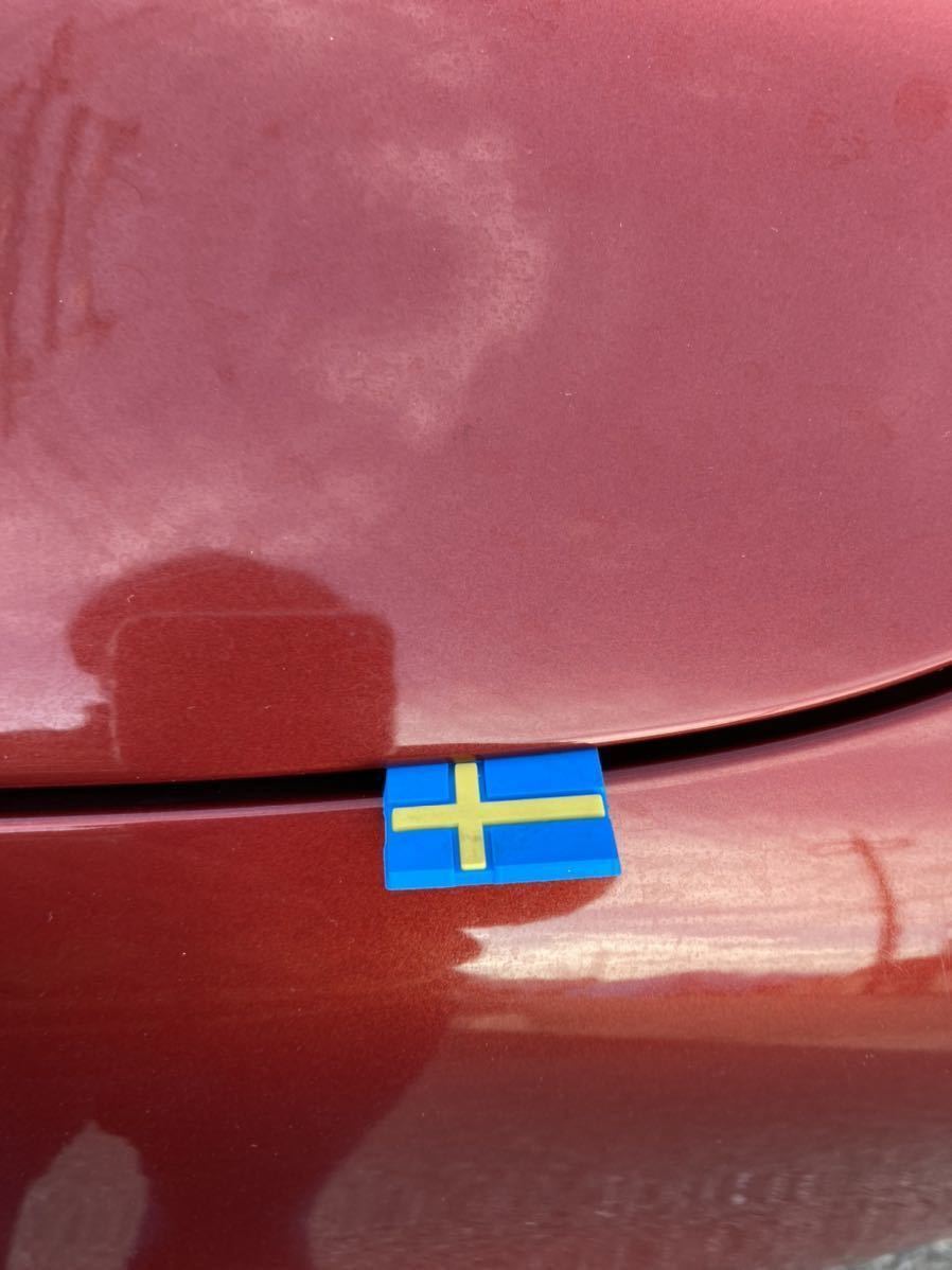 【ボルボオーナー必見】スウェーデン国旗ラバータグ2枚セット_画像5