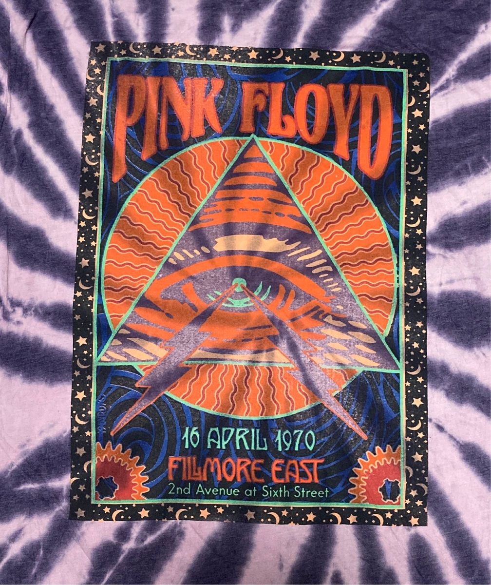 PINK FLOYD バンド ミュージック タイダイ usa 古着 TシャツXL