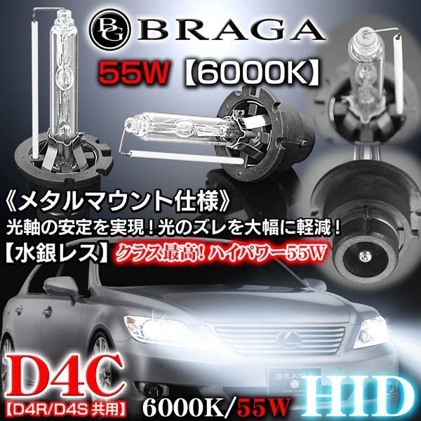 タント/カスタム/ムーヴ/ブーン/コンテ/55W・6000K/車検対応D4C/D4R・D4S共用/純正交換HIDバルブ_画像2