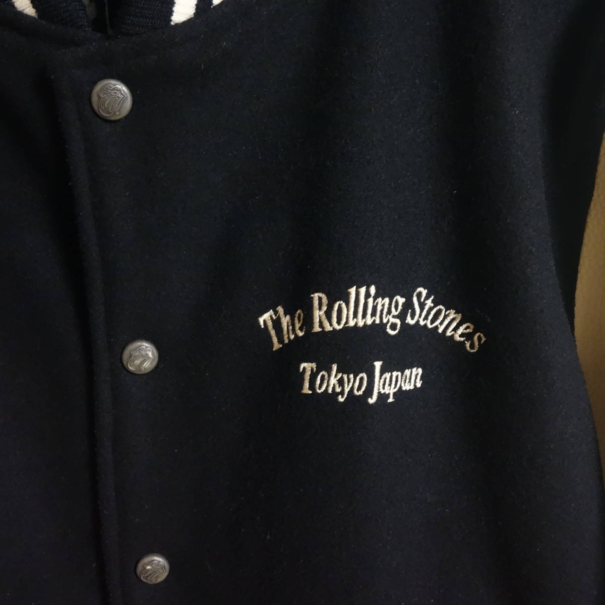 16AW THE ROLLING STONES × JACKROSE VINTAGE 袖革 スタジャン 5（XL