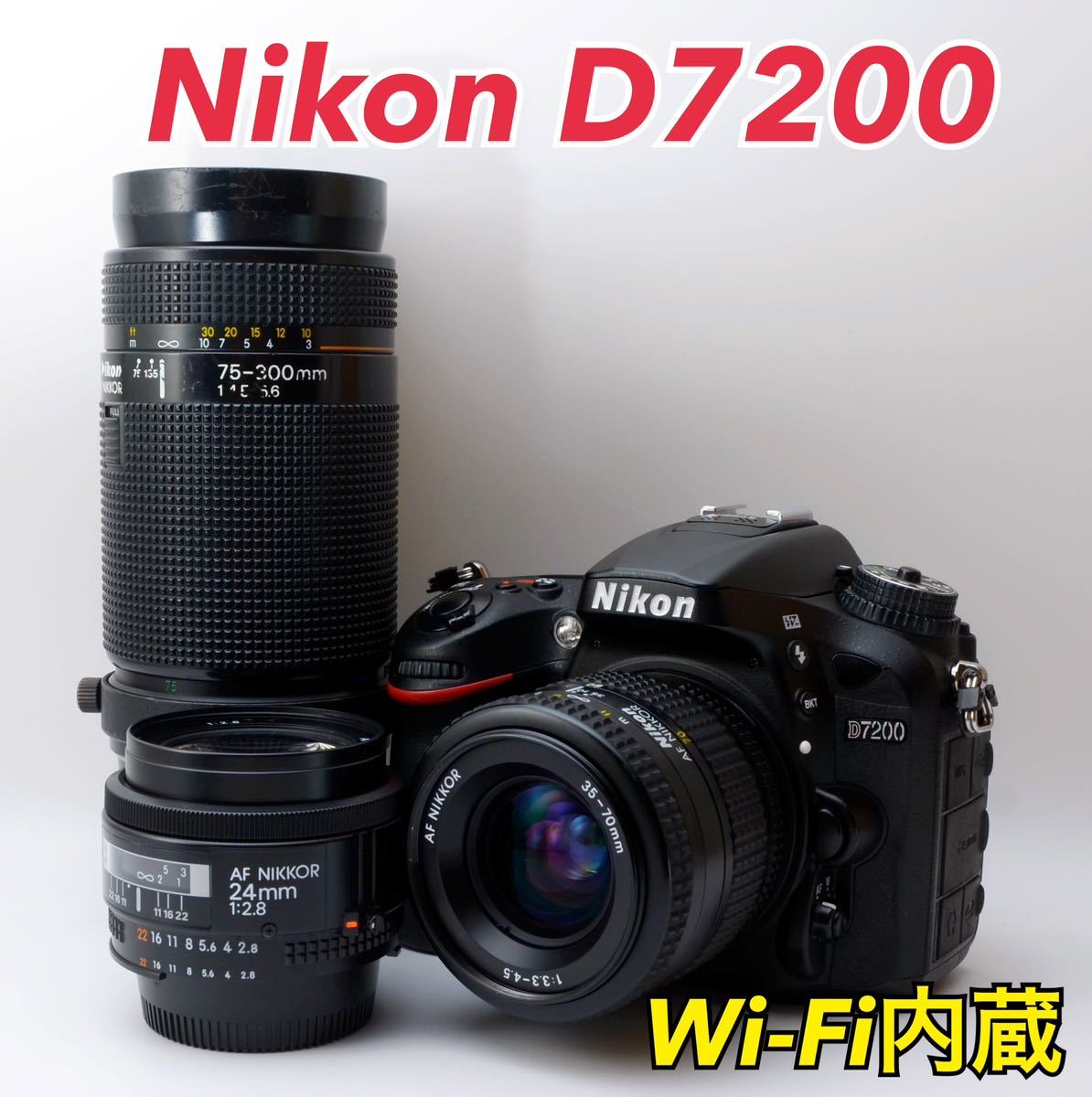 爆売りセール開催中！】 ☆Nikon D7200☆S数約12100回○トリプルレンズ